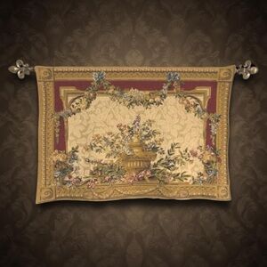 Elegant Vintage Floral Tapestry Wall Hanging